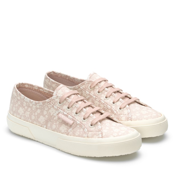 CA Superga 2750 Flower Print White Avorio-Pink Skin