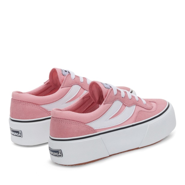 CA Superga 3041 Revolley Colourblock Platform Pink -White