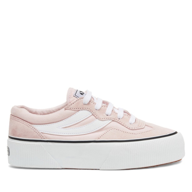 CA Superga 3041 Revolley Colourblock Platform Pink Ish-White