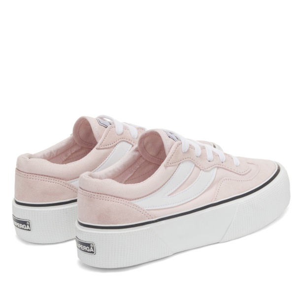 CA Superga 3041 Revolley Colourblock Platform Pink Ish-White