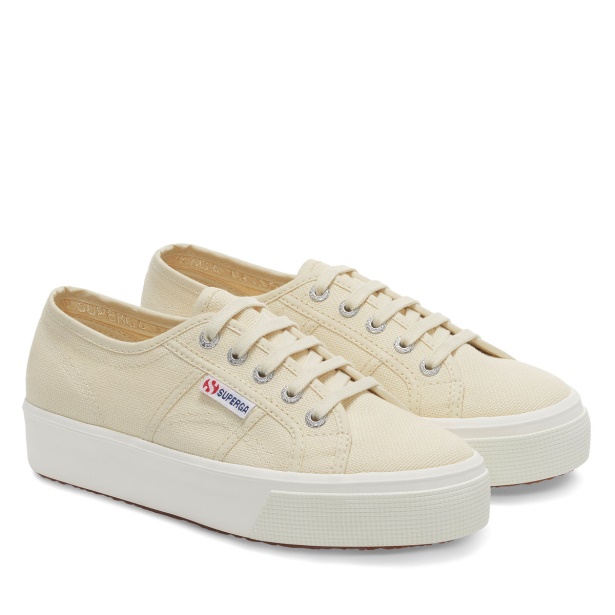 CA Superga 2730 Mid Platform Beige Lt Eggshell-F Avorio