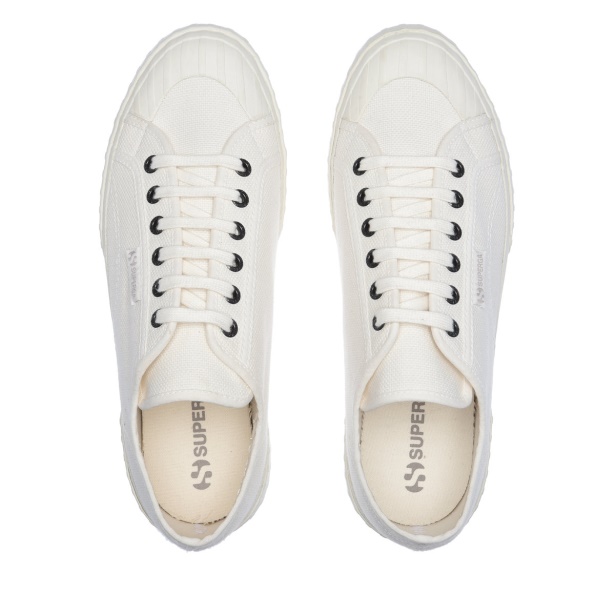 CA Superga 2630 Cotu White Avorio-Grey Colomba