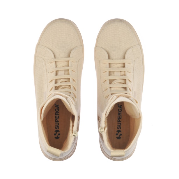CA Superga 2641 Alpina High Beige Raw-F Avorio