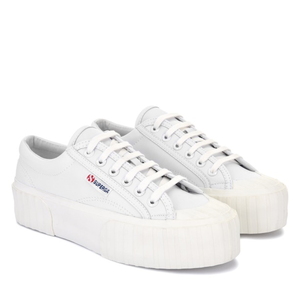 CA Superga 2631 Stripe Platform Vegan White-White Avorio