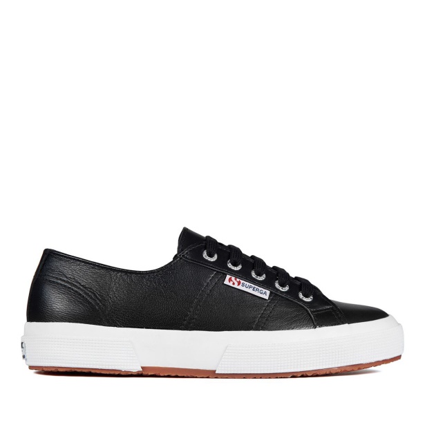 CA Superga 2750 Nappa Lea Black-White