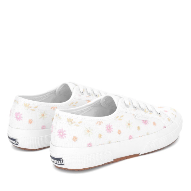 CA Superga 2750 Flowers Embroidery White-Multicolour Flowers