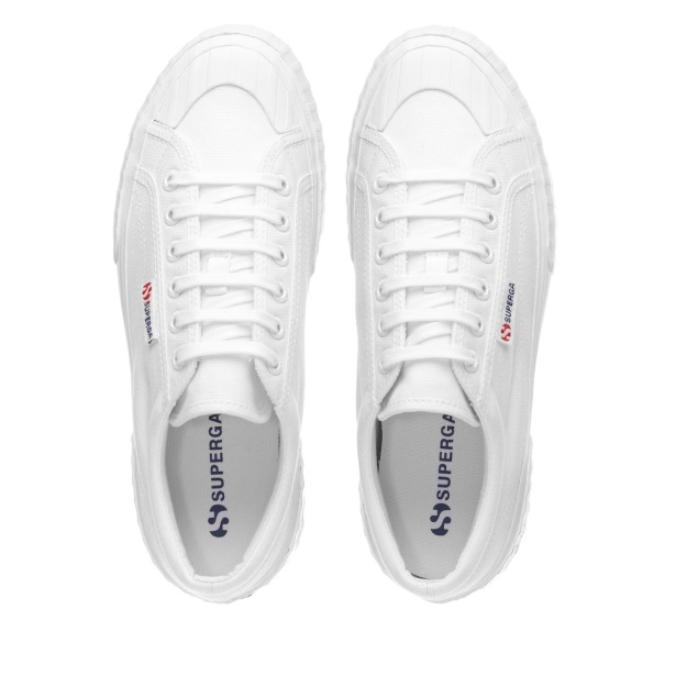 CA Superga 2631 Stripe Platform White-White Avorio