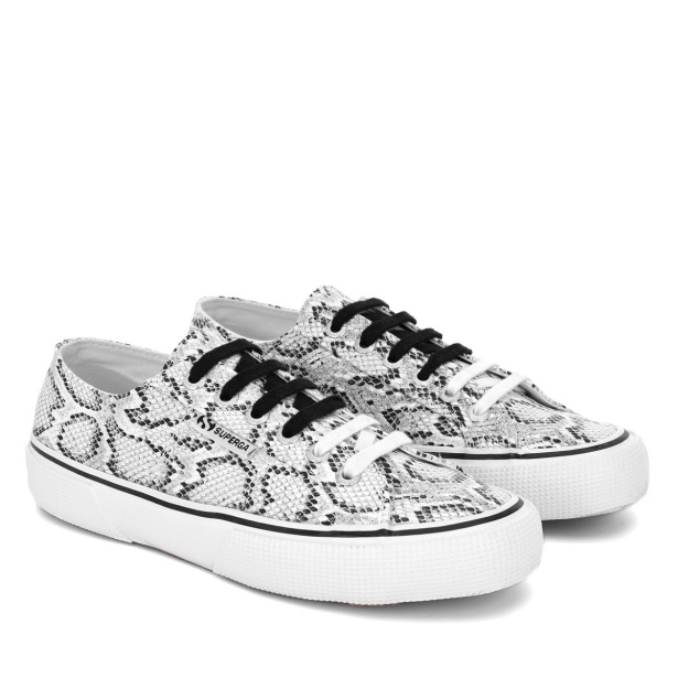 CA Superga 2490 Bold Snake White Black Snake