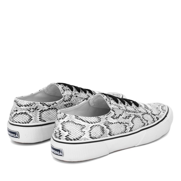CA Superga 2490 Bold Snake White Black Snake