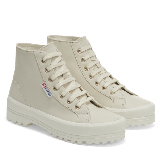 CA Superga 2341 Alpina Nappa Beige Lt Eggshell-F Avorio