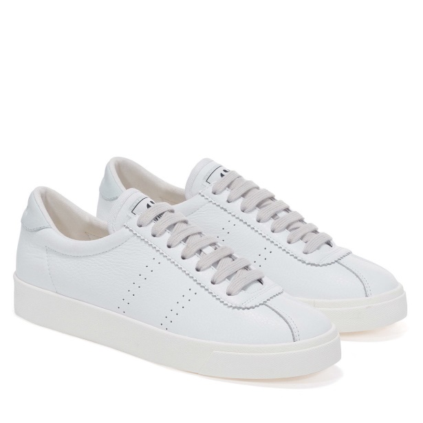 CA Superga 2843 Club S Comfort Leather White-Azure Lt
