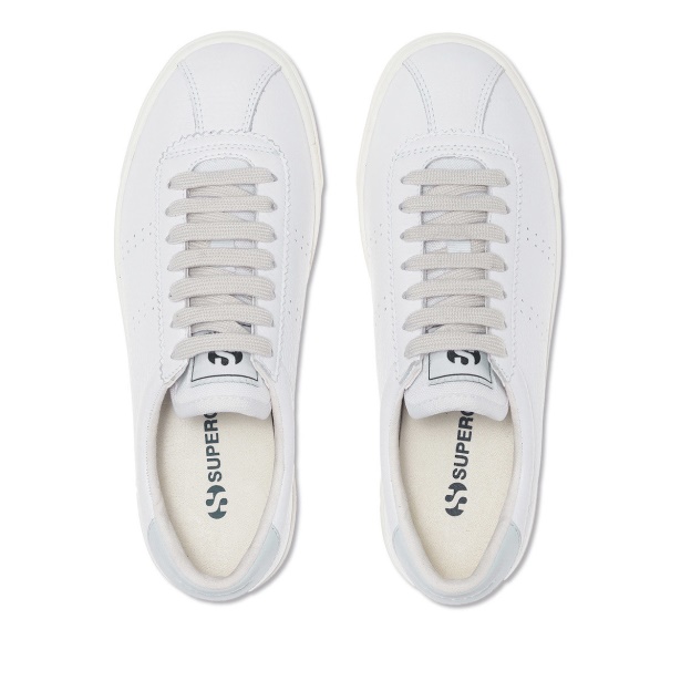 CA Superga 2843 Club S Comfort Leather White-Azure Lt