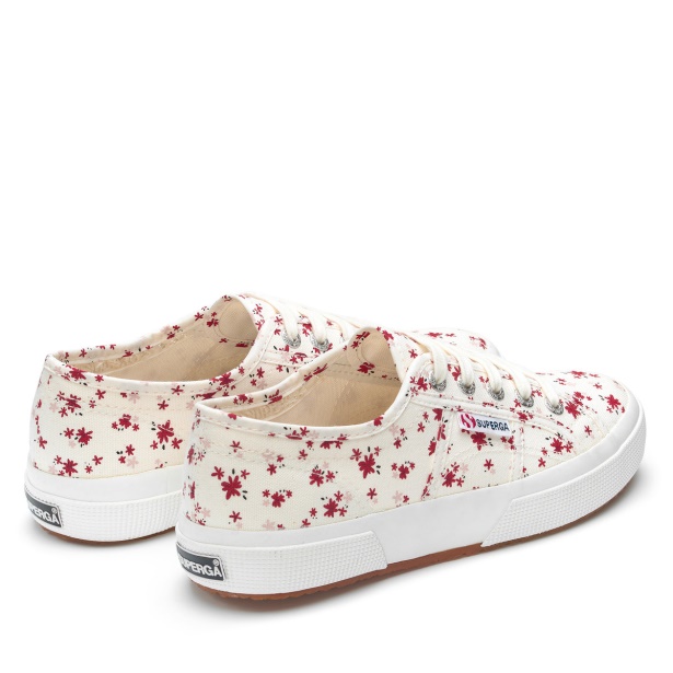 CA Superga 2750 Flower Print White Avorio-Red