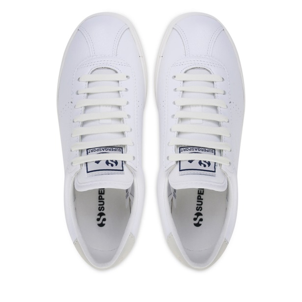 CA Superga 2843 CA Superga Sport Club S White-White Avorio-Beige Gesso