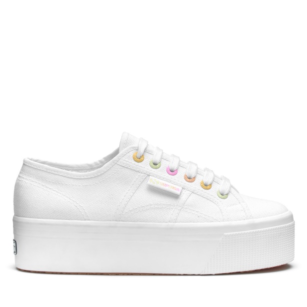CA Superga 2790 Rainbow Details White-Candy Multicolor