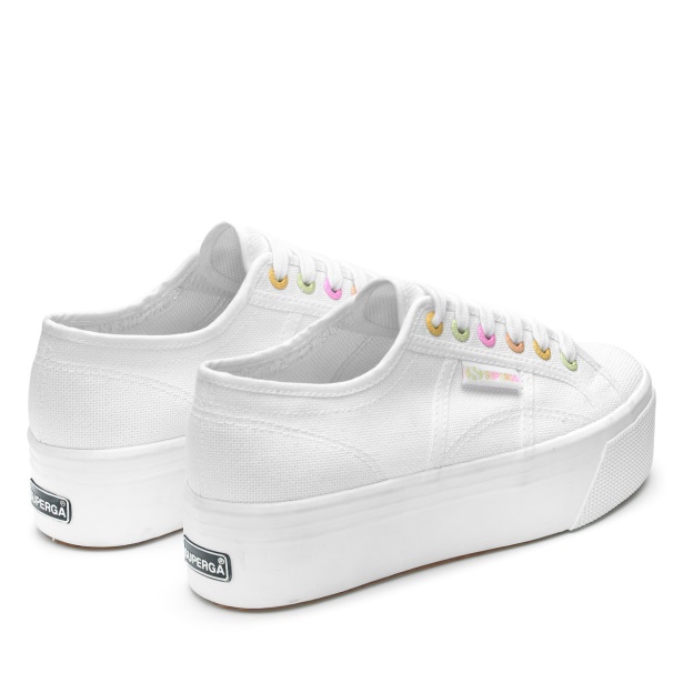 CA Superga 2790 Rainbow Details White-Candy Multicolor