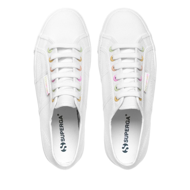 CA Superga 2790 Rainbow Details White-Candy Multicolor