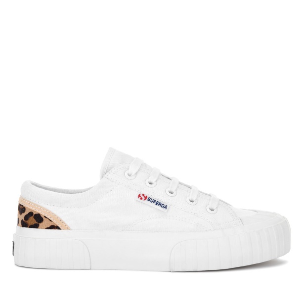 CA Superga 2630 Stripe Padded Leopard White-Leopard
