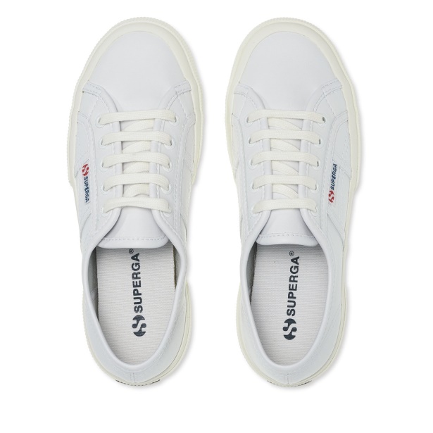 CA Superga 2750 Vegan Leather White-White Avorio