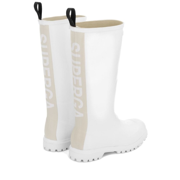 CA Superga 799 Rubber Boots Lettering White