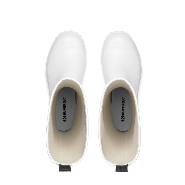 CA Superga 799 Rubber Boots Lettering White