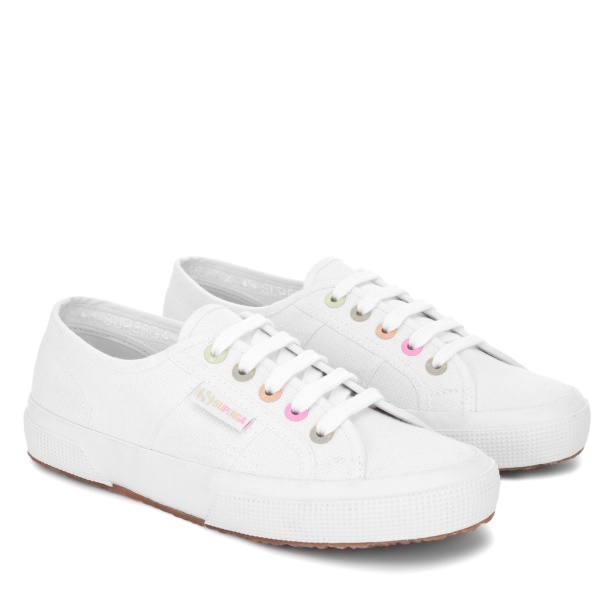 CA Superga 2750 Rainbow Details White-Candy Multicolor