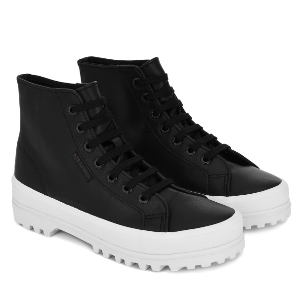 CA Superga 2341 Alpina Nappa Black-F Avorio