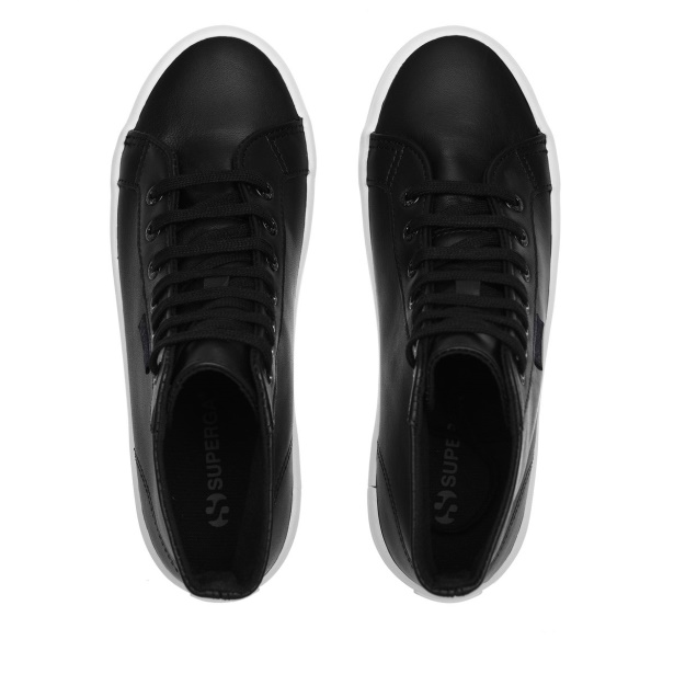 CA Superga 2341 Alpina Nappa Black-F Avorio