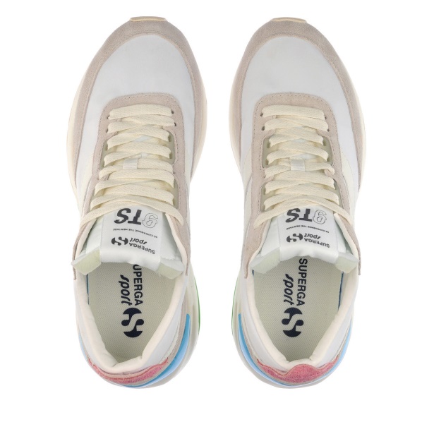 CA Superga 4089 Training 9Ts Slim White Turquoise Sea Green