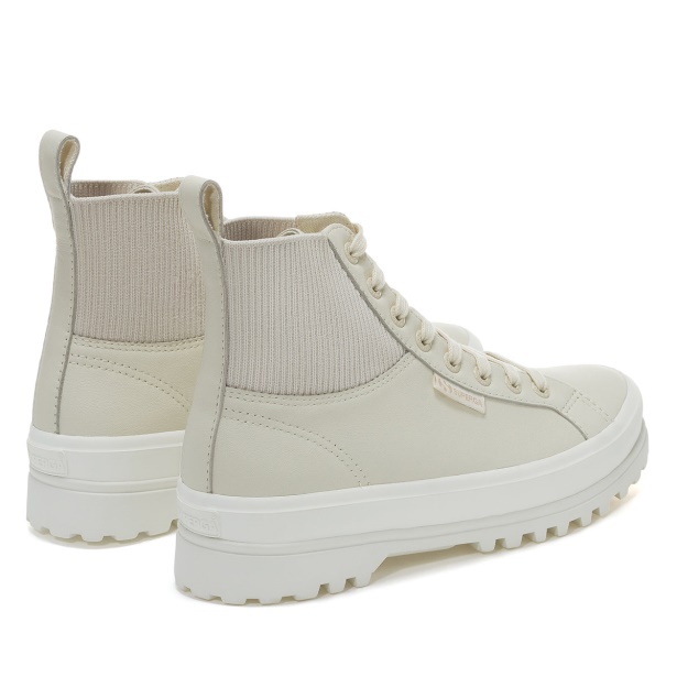 CA Superga 2644 Alpina Knitted Nappa Beige Lt Eggshell-F Avorio