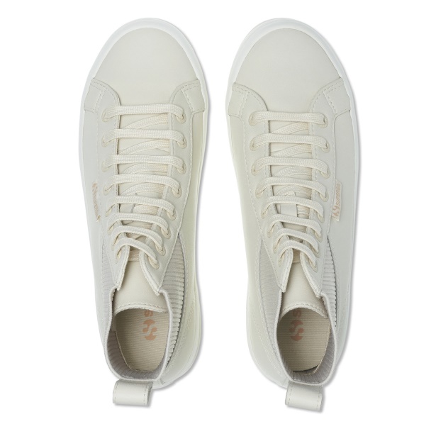 CA Superga 2644 Alpina Knitted Nappa Beige Lt Eggshell-F Avorio