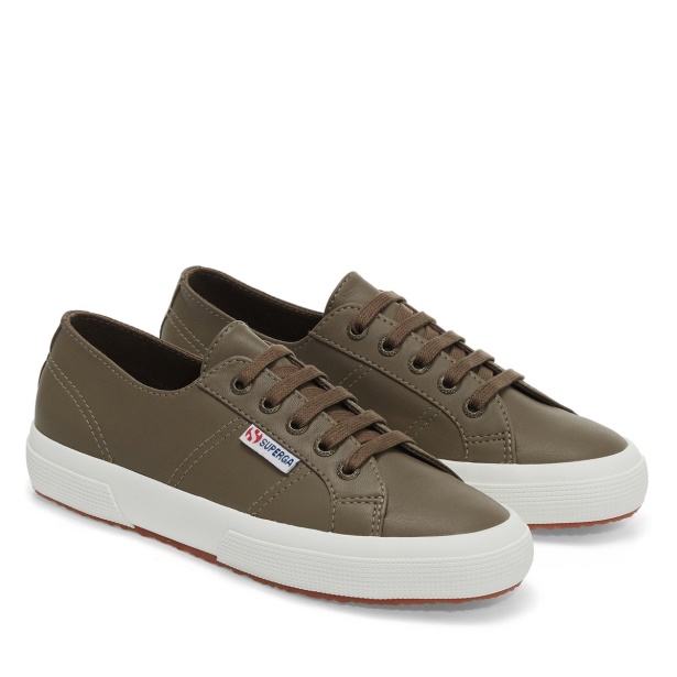 CA Superga 2750 Nappa Lea Fossil-Matt-F Avorio