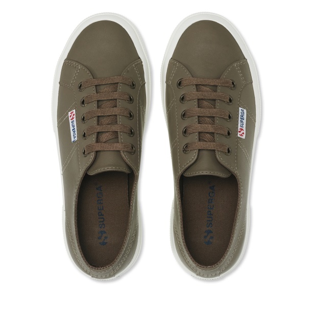 CA Superga 2750 Nappa Lea Fossil-Matt-F Avorio