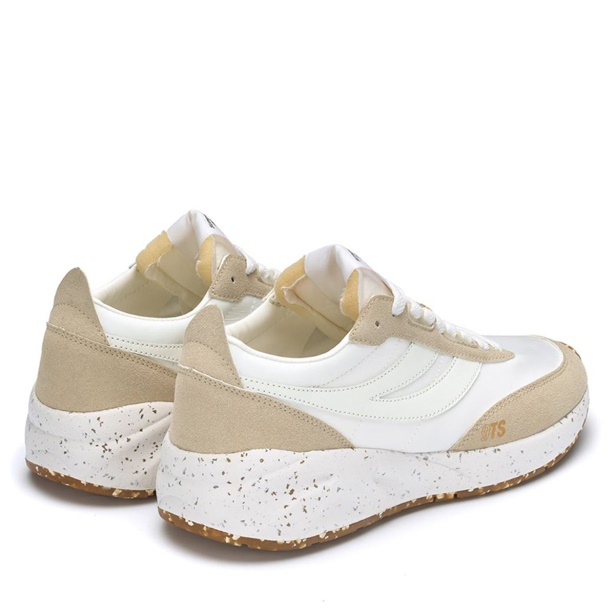 CA Superga 4089 Training 9Ts Slim Vegan Faux Leather Beige Lt-F Avorio