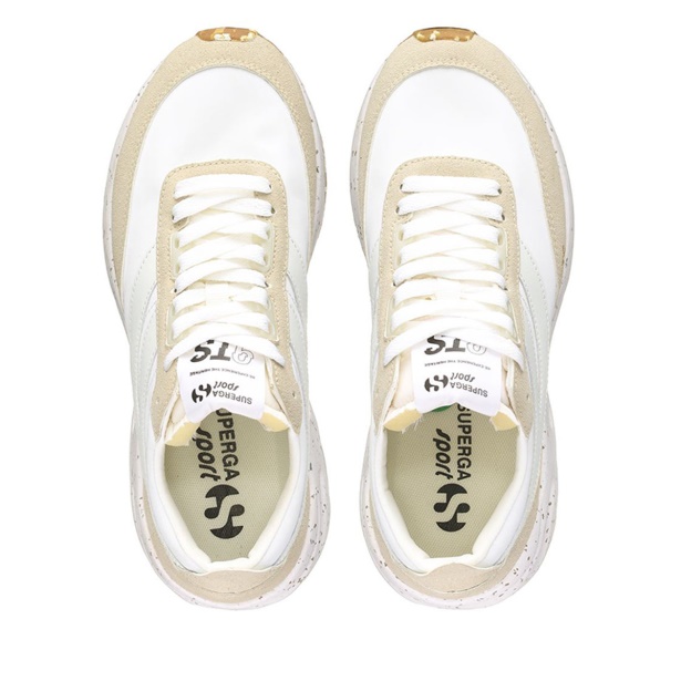 CA Superga 4089 Training 9Ts Slim Vegan Faux Leather Beige Lt-F Avorio