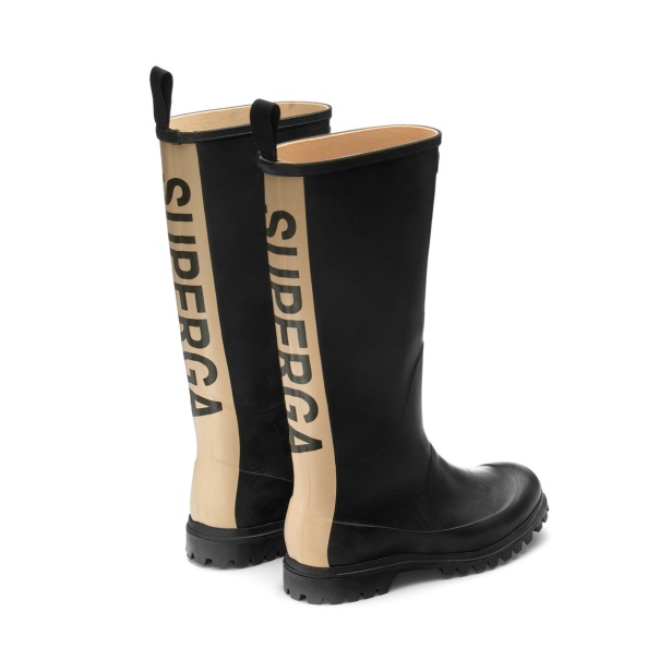 CA Superga 799 Rubber Boots Lettering Black