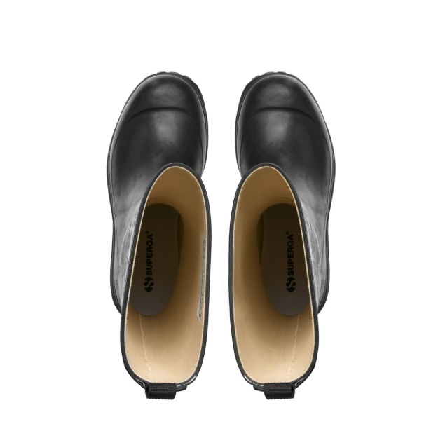 CA Superga 799 Rubber Boots Lettering Black