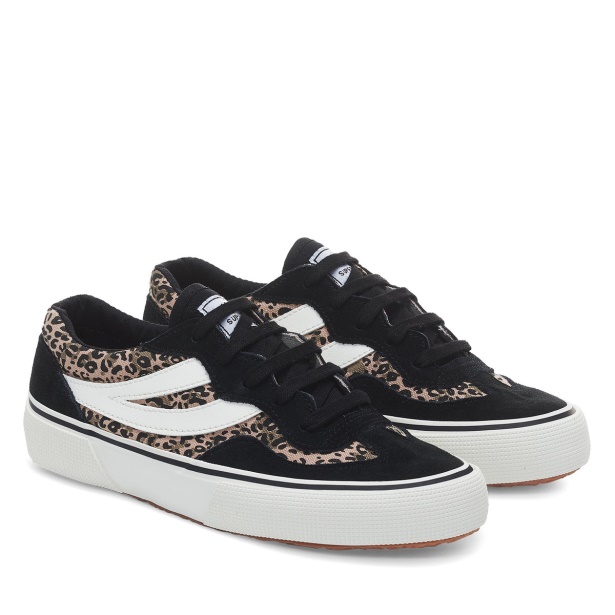 CA Superga 2941 Revolley Microleopard Black Micro Leopard