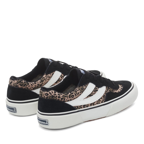 CA Superga 2941 Revolley Microleopard Black Micro Leopard