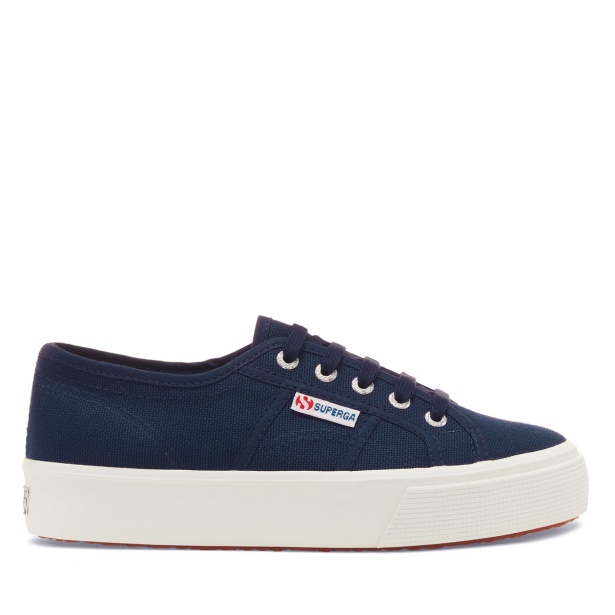 CA Superga 2730 Mid Platform Navy-F White