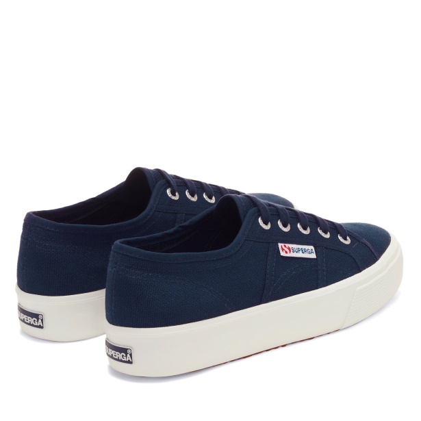 CA Superga 2730 Mid Platform Navy-F White