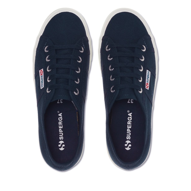 CA Superga 2730 Mid Platform Navy-F White