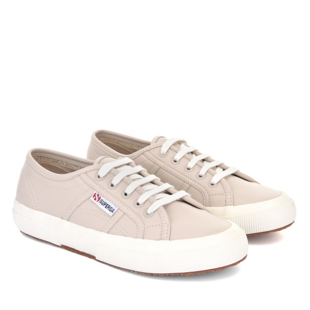 CA Superga 2750 Vegan Leather Beige-White Avorio