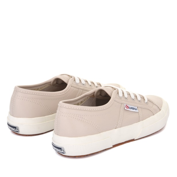 CA Superga 2750 Vegan Leather Beige-White Avorio