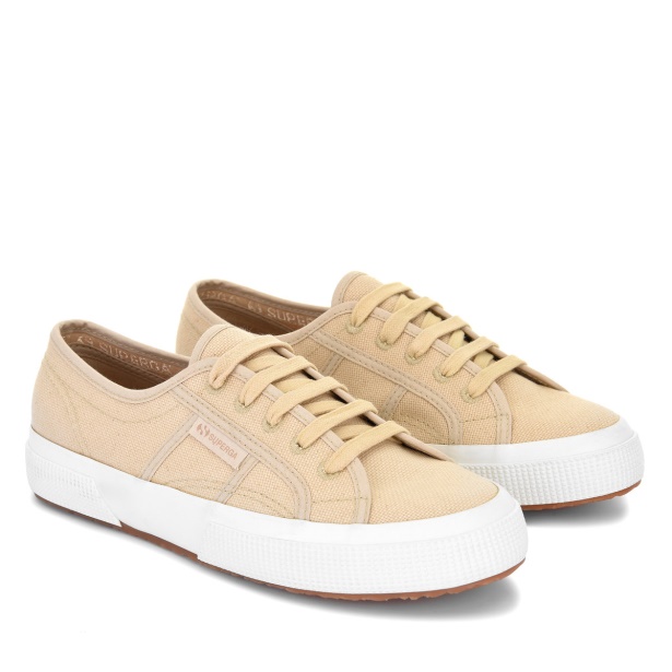CA Superga 2750 Organic Canvas Natural Dye Eclipta Madagascar Almond