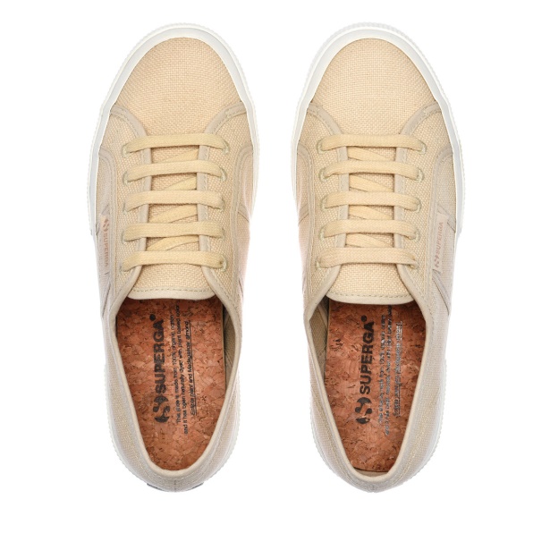 CA Superga 2750 Organic Canvas Natural Dye Eclipta Madagascar Almond