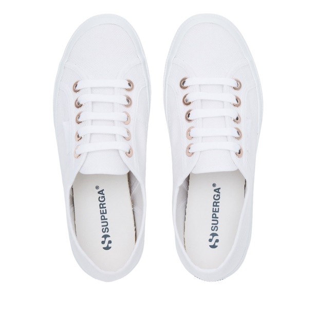 CA Superga 2750 Cotu Big Eyelets White-Rose Gold