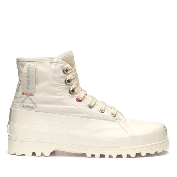 CA Superga 2481 Alpina Ripstop Beige Naturak-Orange Tomato