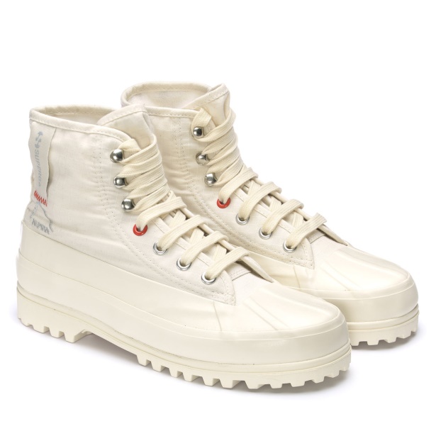 CA Superga 2481 Alpina Ripstop Beige Naturak-Orange Tomato