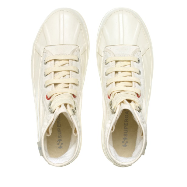 CA Superga 2481 Alpina Ripstop Beige Naturak-Orange Tomato